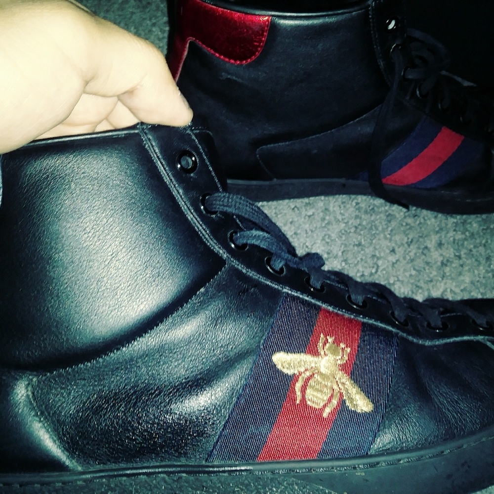 Gucci BumbleBee High Top Shoes